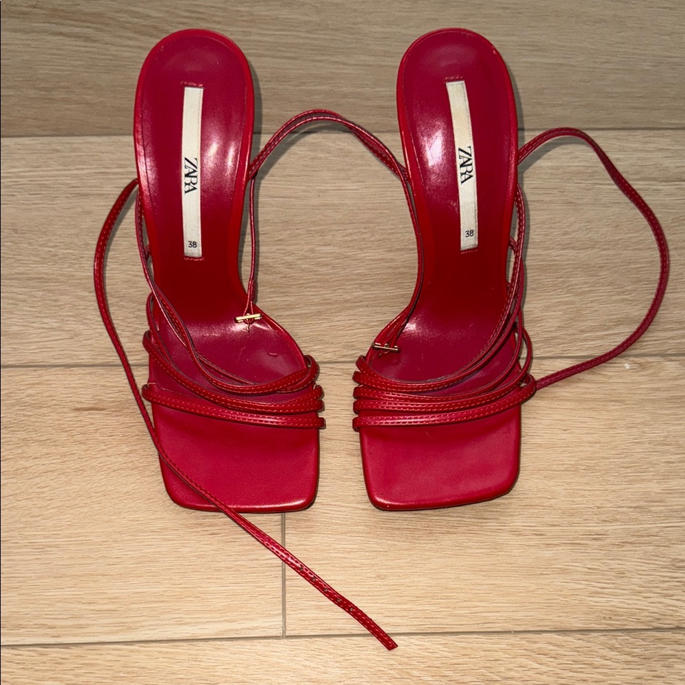Zara Women's Bold Red Heels